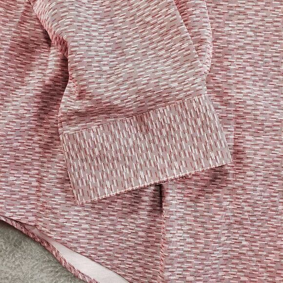 Van Heusen Shirt Men 2XL Red Striped Dress Slim Fit Stretch Collared Button Down - Picture 7 of 9